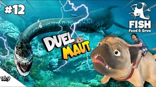 STYXOSAURUS VS ANJING PUG WKWKWK!!! Fish Feed And Grow Part 12 [INDO] ~Gigitan Maut Beracun Wkwk!!