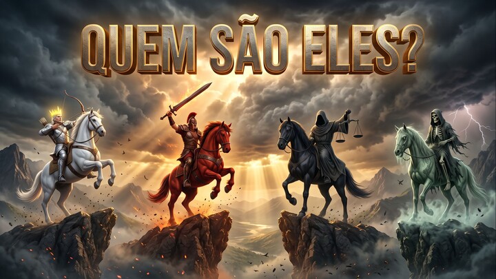 😱🐎 QUEM SÃO OS 4 CAVALEIROS DO APOCALIPSE? A BÍBLIA REVELA! 📖🔥 #Apocalipse