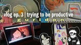 vlog ep. 3 | trying to be productive: anime, sketching, manga, kdrama | philippines |guriden