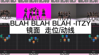 【走位/动线】ITZY新曲《blah blah blah》镜面走位 动线