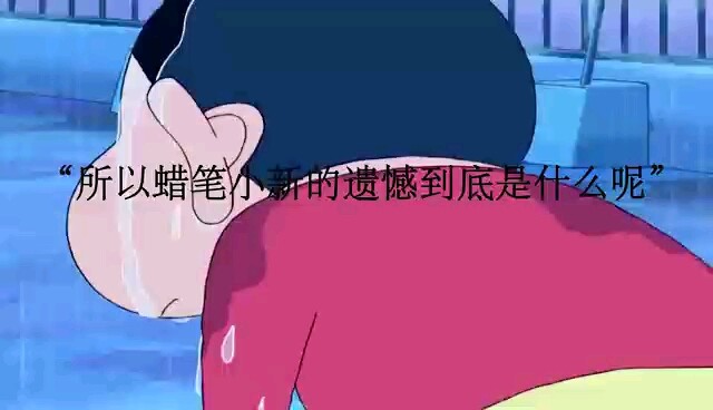 所以蜡笔小新的遗憾到底是什么