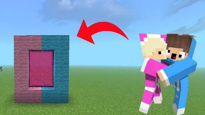 CARA MEMBUAT PORTAL MIPAN & ZUZUZU - MINECRAFT