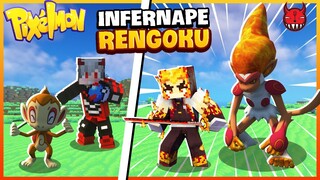 Minecraft Pixelmon Songfish Tiến Hóa Chimchar Thành Infernape Rengoku Cực Cháy