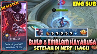 BUILD TERBARU HAYABUSA SETELAH DI NERF ! Solo Rank Di Myth Glory ! Stenly Hayabusa