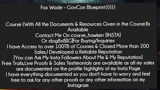 Fox Wade – GovCon Blueprint Course Download