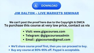 Jim Dalton – Live Markets Seminar