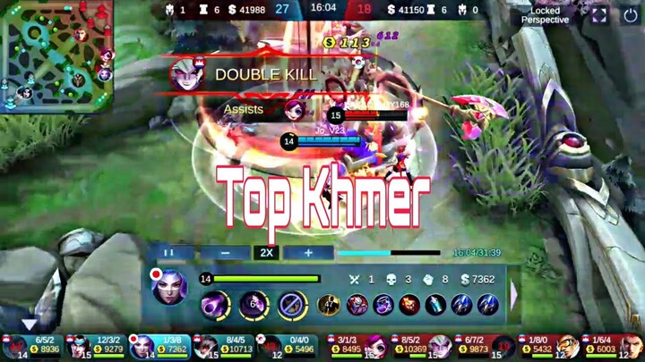 Top Gaming Khmer ( ខ្លាំងណាស់ )Luo Yi Gameplay/ Mobile Legends:Bang Bang/Player Jo_V23/Neak Fighter