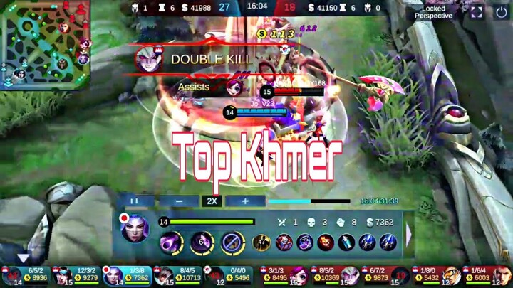 Top Gaming Khmer ( ខ្លាំងណាស់ )Luo Yi Gameplay/ Mobile Legends:Bang Bang/Player Jo_V23/Neak Fighter