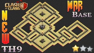 NEW TOP 2 TH9 WAR BASE + REPLAY PROOF + LINK | BEST TH9 WAR BASE DESIGN | CLASH OF CLANS