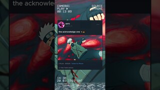The acknowledge one 🐐🔥 #naruto #anime #shorts