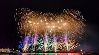 [4K]2018年 石巻川開き祭り花火大会 フィナーレ スターマイン Finale  Star mine at Ishinomaki Fireworks Festival in Japan