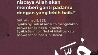 meninggalkan sesuatu karna Allah