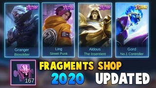 STARLIGHT FRAGMENTS SHOP UPDATES! ADD AND REMOVE | Mobile Legends 2020