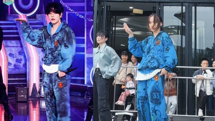真粉丝去jyp偷衣服了！