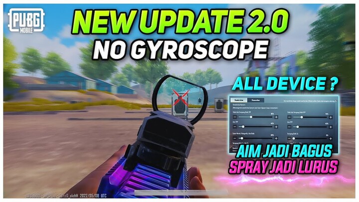 SENSITIVITAS PUBG MOBILE TERBAIK NO GYROSCOPE | New Update PUBG Mobile 2.0
