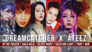 [MASHUP] DREAMCATCHER X ATEEZ - In The Frozen/Hala Hala/Silent Night/Dazzling Light/Trap/Win