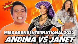 ATEBANG REACTION | MISS GRAND INTERNATIONAL INDONESIA ANDINA JULIE VS MISS GRAND PERU JANET LEYVA