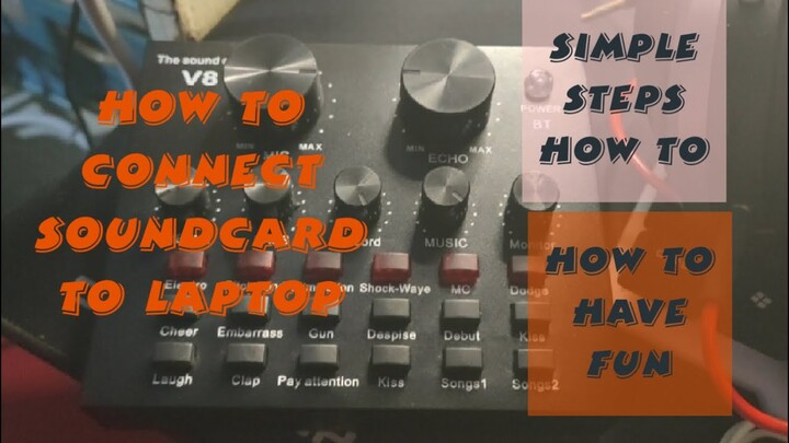 v8 souncard set up