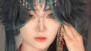 Don't travelers want to have a drink? The vertical version of "Flower Wine" played by Xiao from anot