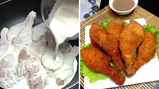 HOW TO COOK BOILED IN MILK CRISPY JUICY FRIED CHICKEN / CHICKEN IN MILK / CHUBBYTITA