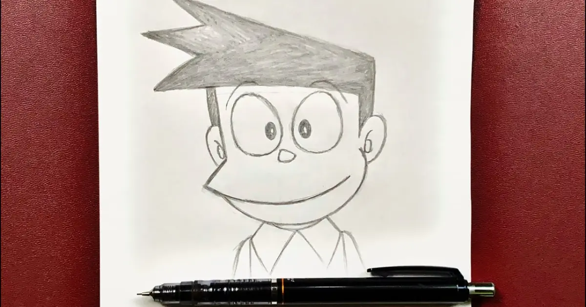Easy cartoon drawing | how to draw suneo from doraemon step-by-step -  Bilibili