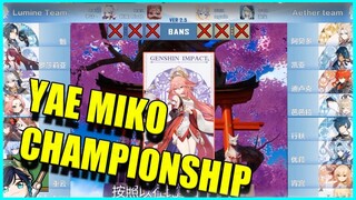 YAE MIKO CHAMPIONSHIP! Genshin Championship IS BACK!! [GNCS]