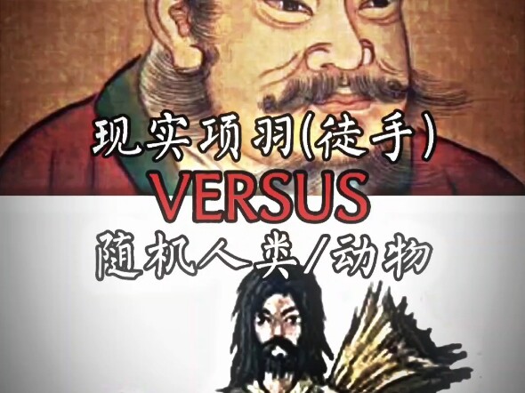 现实项羽(徒手) VS 随机人类/动物