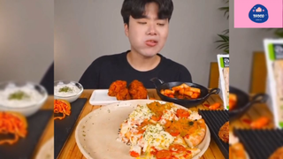 Mukbang bạch tuộc và pizza #anngon