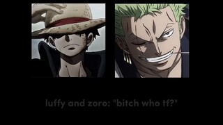 luffy and zoro: 😎😎