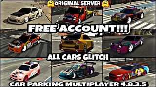 || Free Account Giveaway301 || 10 Glitch Cars New Design || Car Parking Multiplayer 4.8.3.5