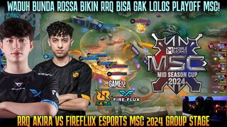 BAHAYA RRQ BISA GAK LOLOS PLAYOFF KALO GINI! GAME 2 RRQ AKIRA VS FIREFLUX MSC 2024