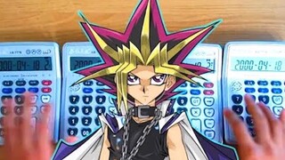 ใช้เครื่องคิดเลข 4 เครื่องเล่นเพลง Passionate Duelist ของเกม Yu-Gi-Oh