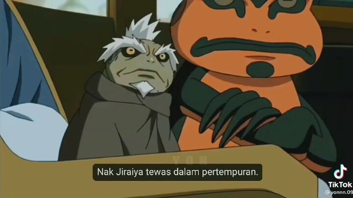momen naruto sad di tinggal Jiraiya:(