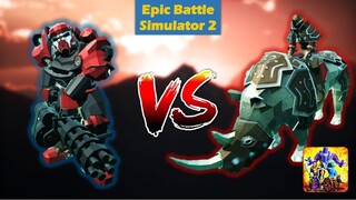 Epic Battle Simulator 2 | 120 MINIGUNS VS 120 RHINOS!