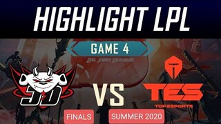 TES vs JDG (Game 4) | Highlight LPL Final Summer 2020 | Highlight Chung Kết LPL Mùa Hè 2020