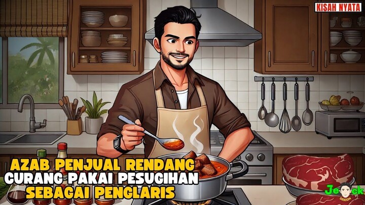 AZAB PENJUAL RENDANG CURANG PAKAI PESUGIHAN SEBAGAI PENGLARIS DAGANGAN  SINE
