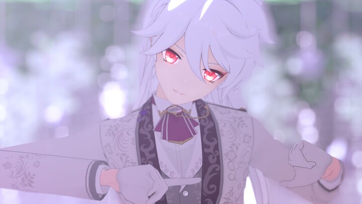 The time spent with travelers pieced together by "Genshin Impact MMD" / Sora's white hair setting