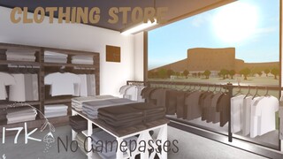 Roblox | Bloxburg | No Gamepasses Clothing Store Speedbuild | Tapioca