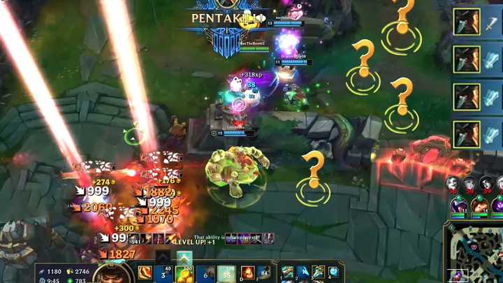 FIRST ONE-SHOT 2022 (หนึ่งช็อต Pentakill 200 IQ OneShot URF One Shot)