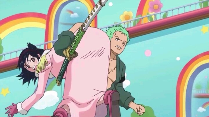 Zoro: Tại sao tất cả đều nặng như vậy?Sao cậu không giúp tôi, Sanji! Sanji: Bạn có lịch sự không? ! 