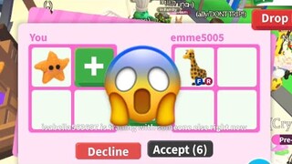 What people trade for a starfish? 😯 (ROBLOX) adopt me!