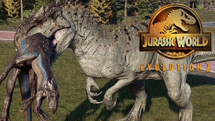 2 Indominus Rex & 2 Indoraptor Breakout & Fight - Jurassic World Evolution 2 (4K 60FPS)