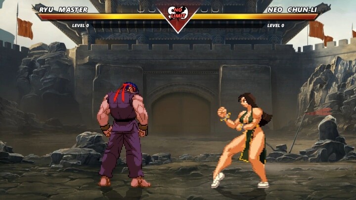 Ryu Master vs Neo Chun-Li - Epic Combat!