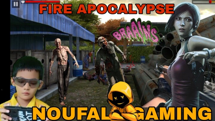 main game tembak zombie, fire apocalypse, di kejar zombie