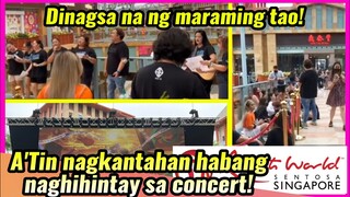 Dinagsa na ang SB19 Singapore Concert, fans nagkantahan muna habang naghihintay!