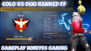 GAMEPLAY FREE FIRE USE EMULATOR SOLO VS DUO RANK FREE FIRE