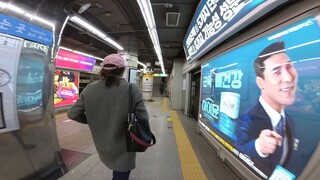 Subway to Seoul Station, Seoul, South Korea, 2022