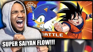 Goku vs Sonic the Hedgehog Rap Battle Reaction (from VideoGameRapBattles)