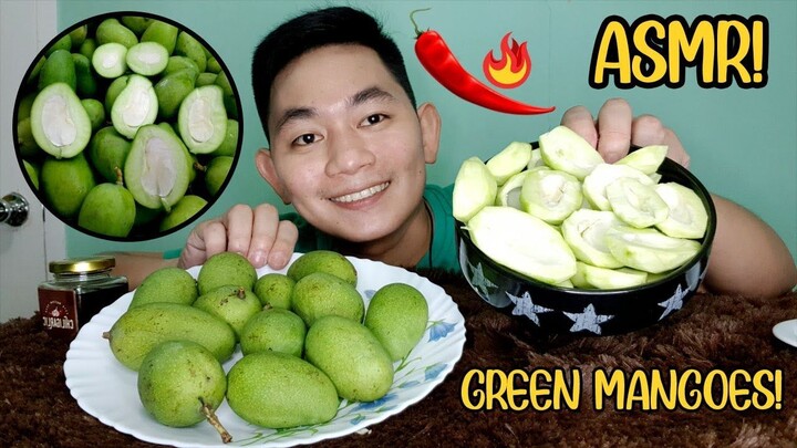 ASMR GREEN MANGO MUKBANG