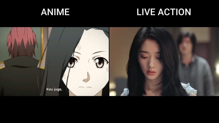 VERSI ANIME AND LIVE ACTION ‼️ HITORI NO SHITA ‼️ FUU HOUHOU 🥰